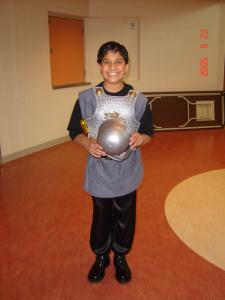 Sarju during a play
